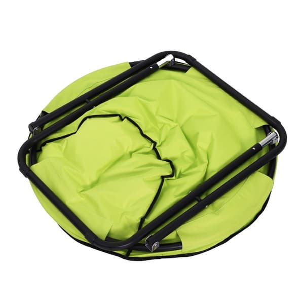 Campingstol foldbar campingstol med ryglæn, klapstol op til 120 kg, polstret moonchair ekstra bred, klapstol udendørs stol til have, balkon, camping,