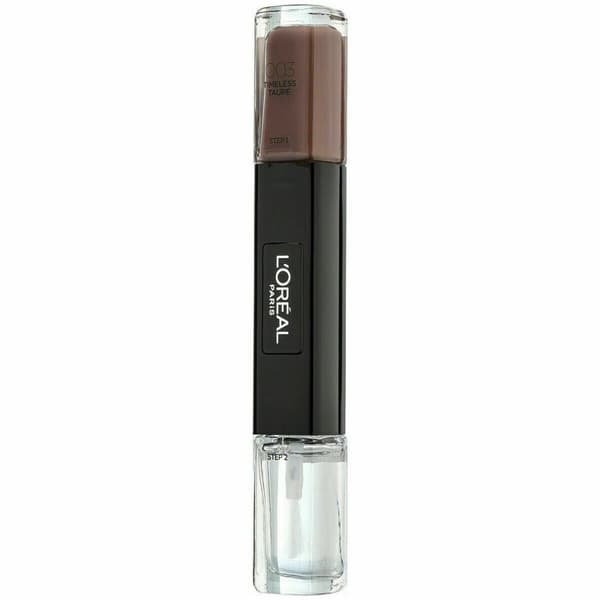 L'Oreal Paris, Infallible, Gel-Effect, Nail Polish 2-In-1, 003, Timeless Taupe, 2 x, 5 ml