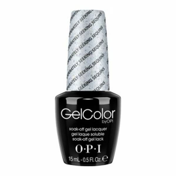 Opi, Gel Color, Semi-Permanent Nail Polish, Desperately Seeking Sequins, 15 ml