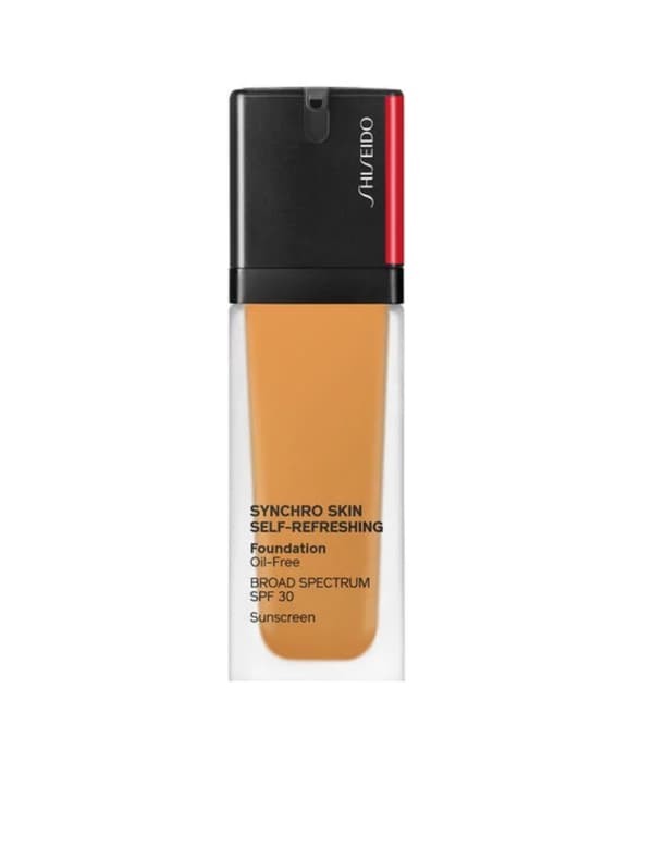 Shiseido, Synchro Skin Self- Refreshing Cushion, Oil-Free, Liquid Foundation, 420, Bronze, SPF 30, 30 ml