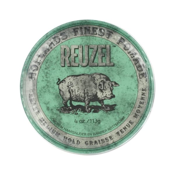 Reuzel, Green, Tea Tree Oil, Hair Styling Pomade, For Shine, Medium Hold, 113 g