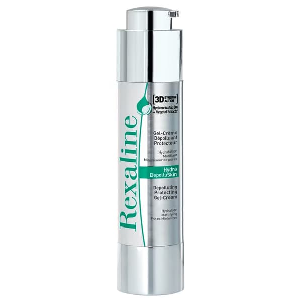 Rexaline, 3D Hydra-Depolluskin, Hyaluronic Acid, Anti-Pollution, Gel Cream, For Face, 50 ml