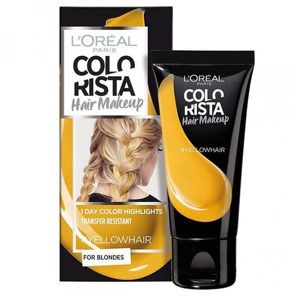 L'Oreal Paris, Colorista Hair Makeup, Semi-Permanent Hair Dye, #YELLOWHAIR, 30 ml