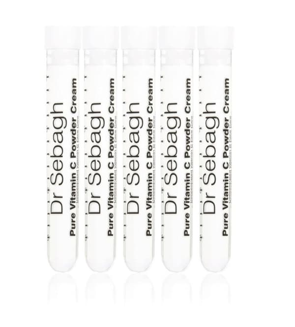 Set, Dr Sebagh, Pure Vitamin C Powder Cream, Revitalising, Cream, For Face, 5 pcs, 1.95 g