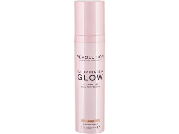 Makeup Revolution, Glow & lluminate, Liquid Highlighter, Gold, For Face, 40 ml