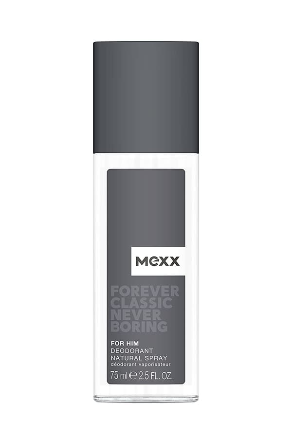 Mexx, Forever Classic Never Boring, Grapefruit, Anti-Perspirant, Fresh flowers, Deodorant Spray, For Men, 75 ml