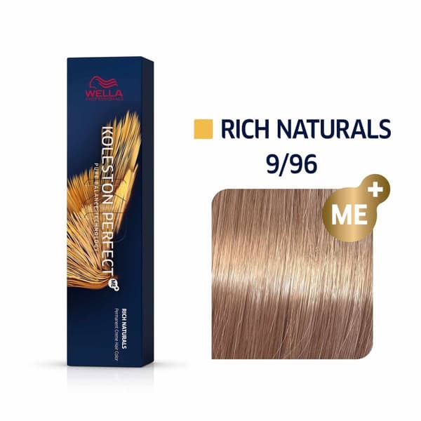 Wella Professionals, Koleston Perfect Me+, Permanent Hair Dye, 8/74 Light Blond Chestnut Red, 60 ml
