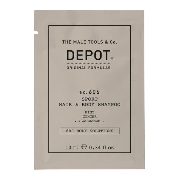Depot, 600 Body Solutions No. 606, Shower Gel & Shampoo 2-In-1, Botanical Complex, 10 ml