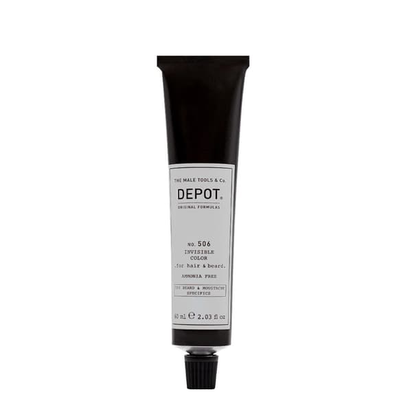 Depot, 500 Beard & Mustache Specifics No. 506 Invisible Clour, Semi-Permanent Hair Dye, Natural Steel, 60 ml