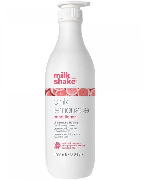 Milk Shake, Pink Lemonade, Milk Proteins, Hair Colour Conditioner, Pink, Colouring, 1000 ml