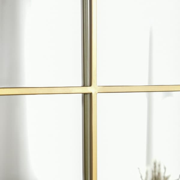 Guld vægspejl 70x50 cm med metalramme