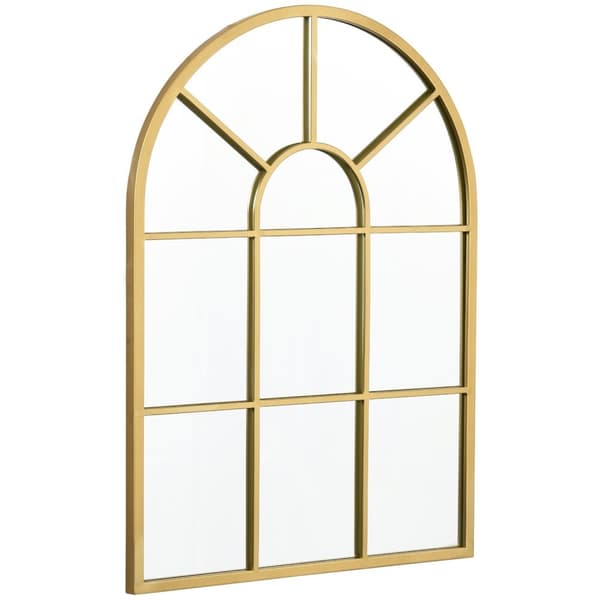 Guld vægspejl 70x50 cm med metalramme