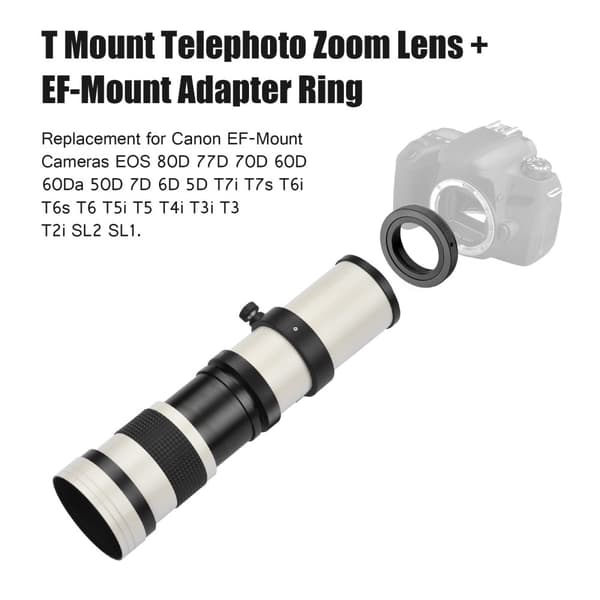 Super Telefoto Zoomobjektiv, brændvidde 420-800mm, manuel fokus, ultra multi-belægning