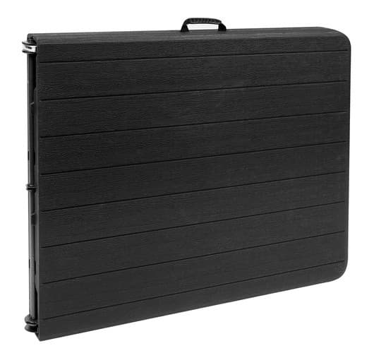 Sammenklappeligt havebord sort 180cm