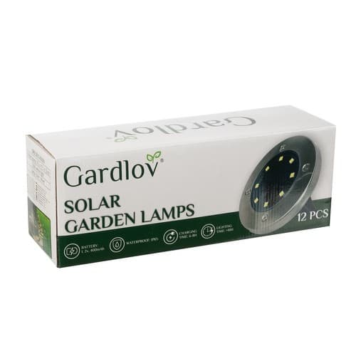 Solar trädgårdslampor - 12 st. Gardlov 24001