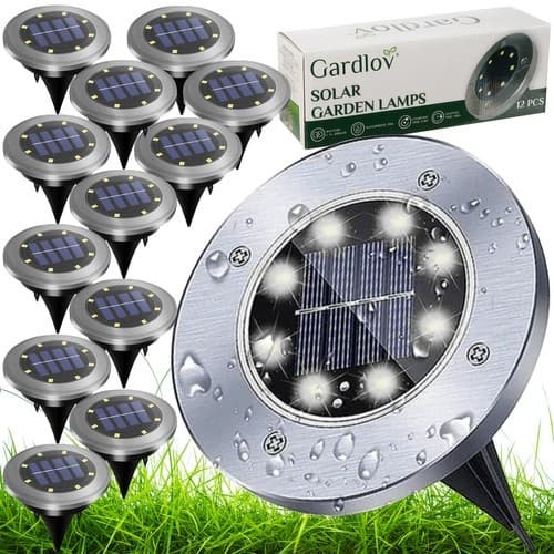 Solar trädgårdslampor - 12 st. Gardlov 24001