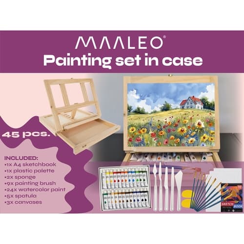 Målarset i etui 45 st Maaleo 23863