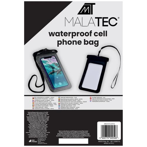 Vanntett telefonveske - svart 23414