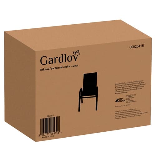 Sett med hagestoler - 4 stk. Gardlov 25415