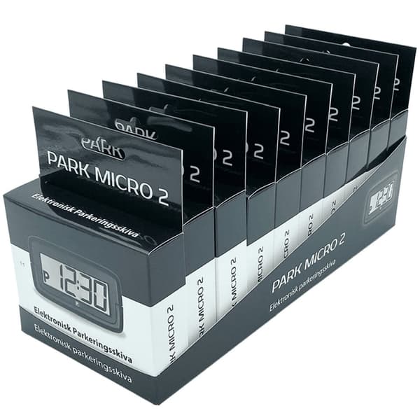 Elektronisk P-skive 10-pak + displaystativ