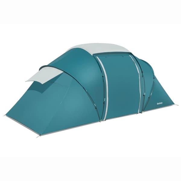 Perheteltta 4 henkilöä 4,60 m x 2,30 m x 1,85 m Sininen, Valkoinen