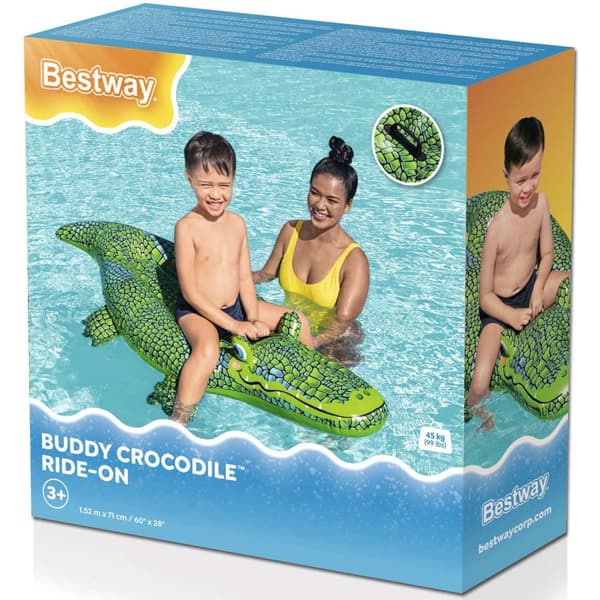 Bademadrass Buddy Crocodile Ride-On 1,52m x 71cm