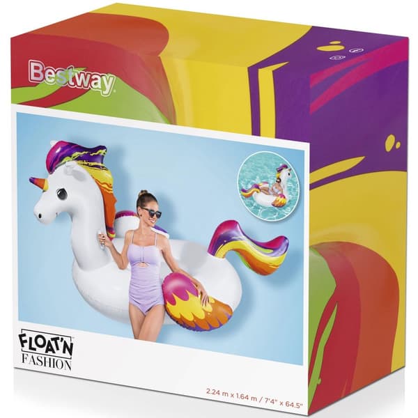 Svømmemadras Supersized Unicorn Ride-On 2,24m x 1,64m