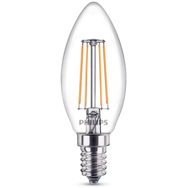 LED E14 Kron B35 2,3W (40W) Klar 485lm 2700K Energiklass A