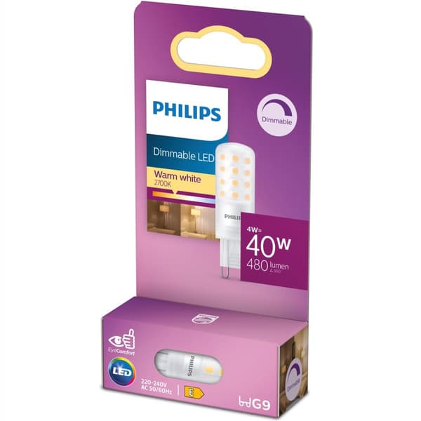 LED G9 Kapsel 4W (40W) Dæmpbar 480lm