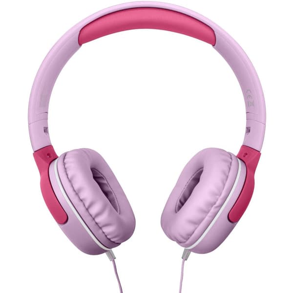 KidsBeat 2 Hörlurar volymbegränsade max 85dB 3,5mm-kontakt Rosa