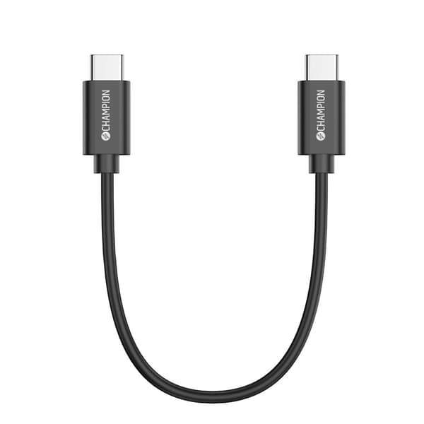 USB-C-kabel 30cm Sort