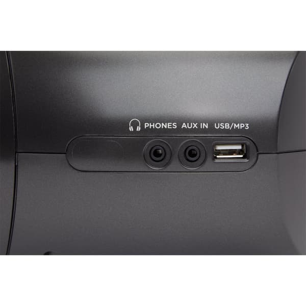 Kassetteradio CD/FM-radio/kassettebånd/USB/BT Sort