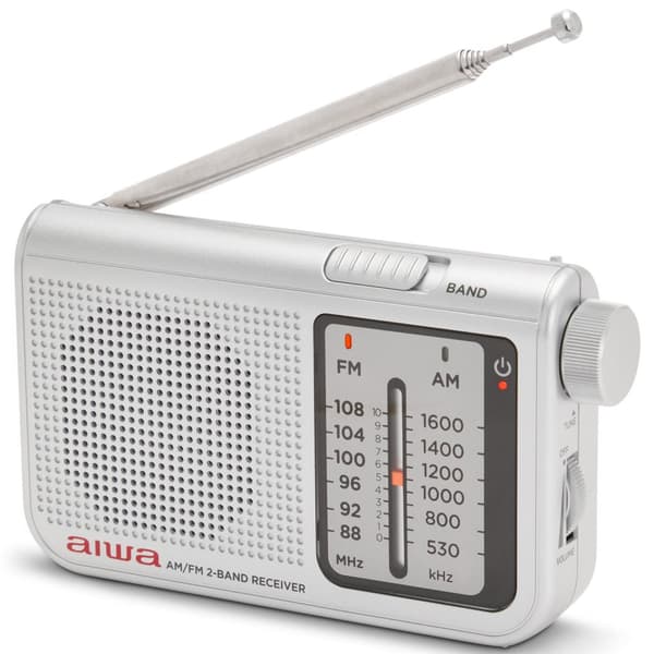 Lommeradio med FM/AM Sølv