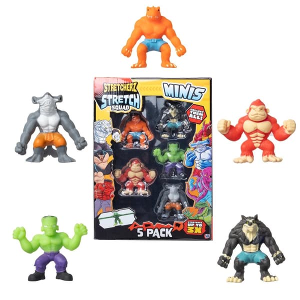 Stretch Squad Minis Venyvät Figuurit 5 Kpl
