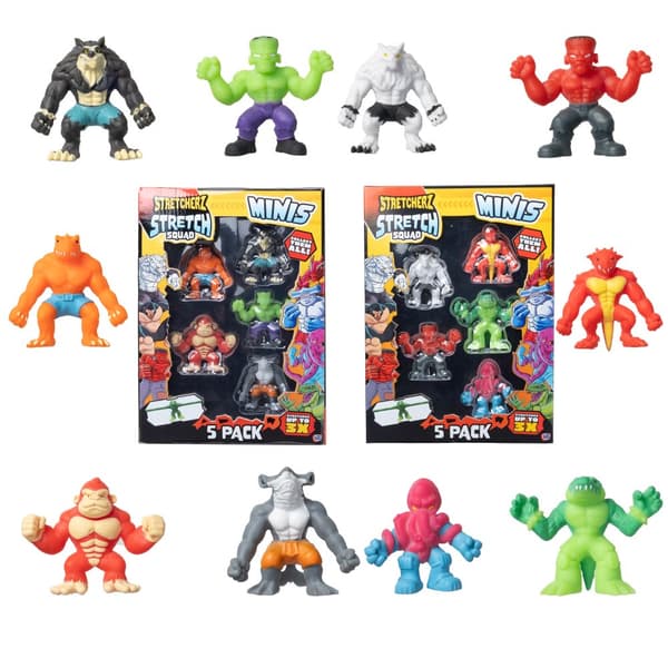 Stretch Squad Minis Venyvät Figuurit 5 Kpl