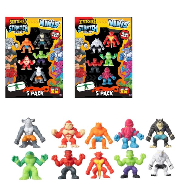Stretch Squad Minis Venyvät Figuurit 5 Kpl