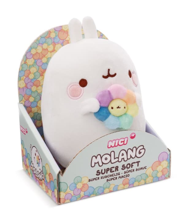 Molang Rainbow Blomst Push 16Cm