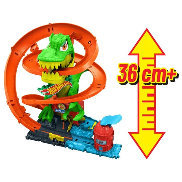 Hot Wheels City T-Rex Brannstasjon