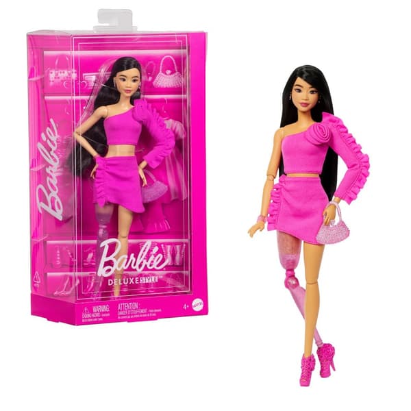 Barbie Deluxe Dukke Svart Hår