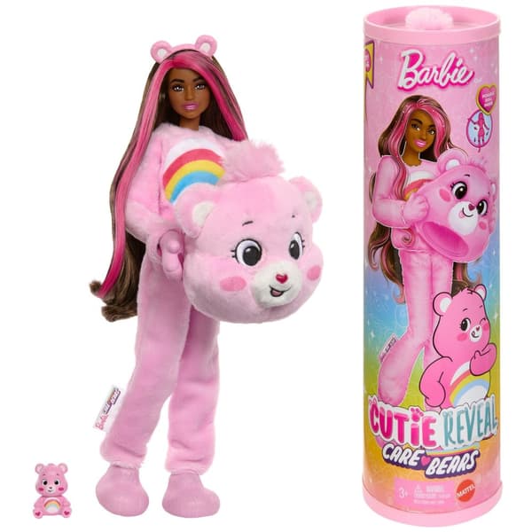 Barbie Cutie Reveal Care Bears Rosa