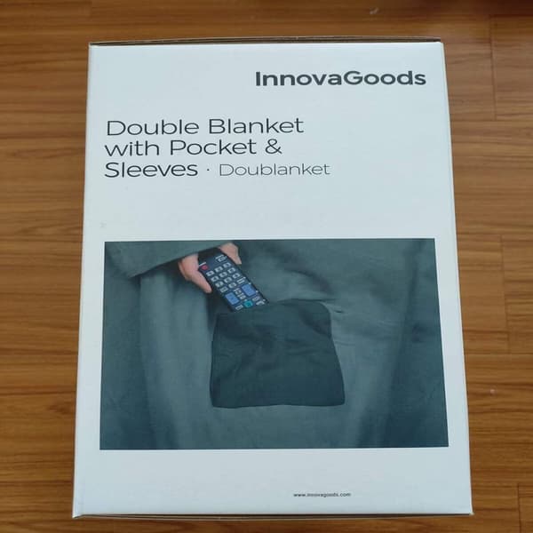 Doble ermet teppe med sentrallomme Doublanket InnovaGoods