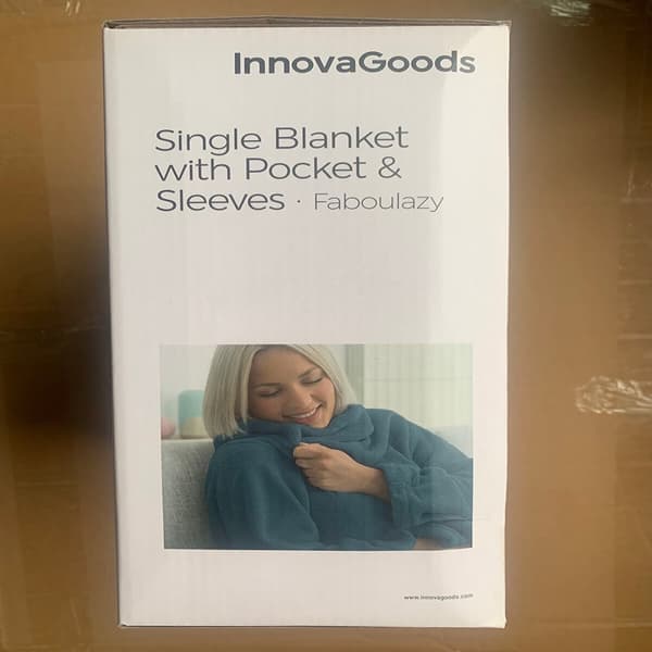 Enkelärmad filt med central ficka Faboulazy InnovaGoods