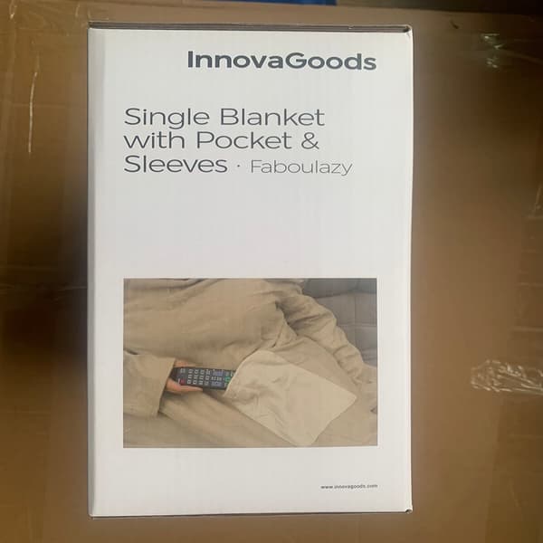 Enkelärmad filt med central ficka Faboulazy InnovaGoods