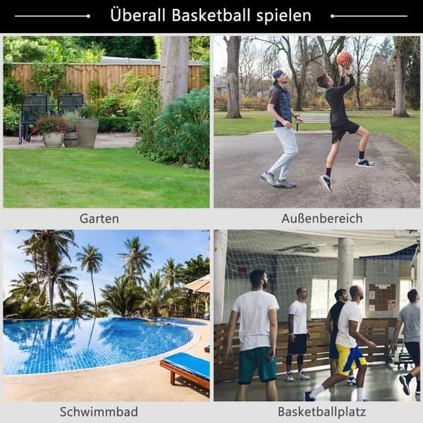 Basketballstativ, basketballkurv, bærbart basketballsystem, 200-305 cm