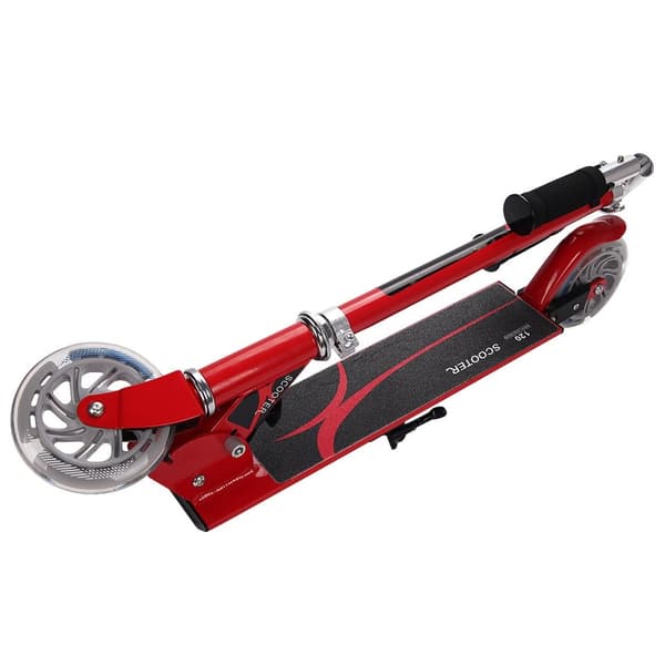 Scooter sparkesykkel sparkesykkel barnescooter byscooter sammenleggbar opp til 70 kg-rød