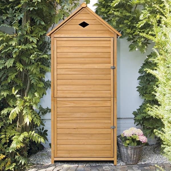 Haveskabs redskabsskur i træ værktøjsskur værktøjsskab 70 x 36 x 177 cm