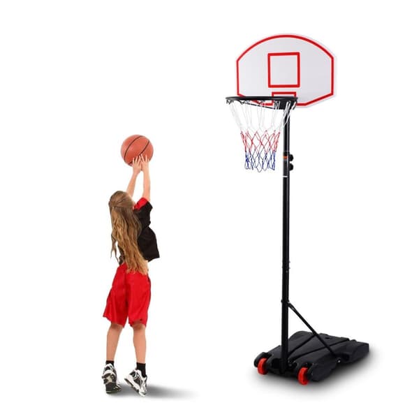 Basketballstativ mobil basketballkurv med stativ høydejusterbar