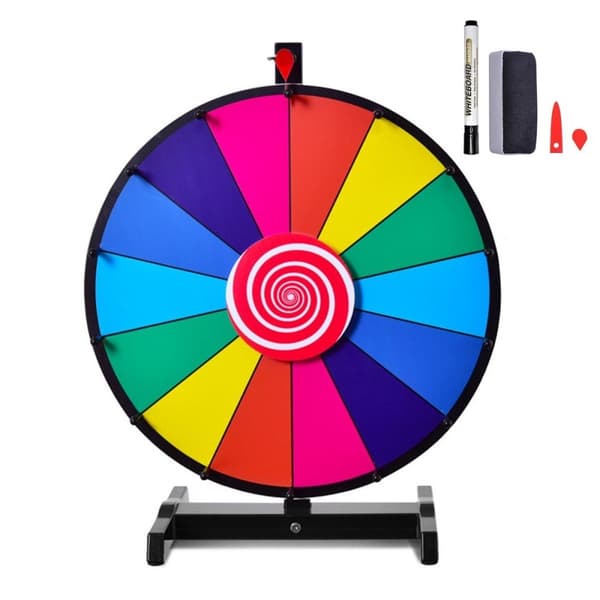 24" Wheel of Fortune Toy väripyöräpelit arpajaisiin Sanapelit φ60cm