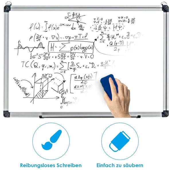 Whiteboard Magnettavla Skrivtavla Väggtavla Memoboard med aluminiumram (70 x 50 cm)