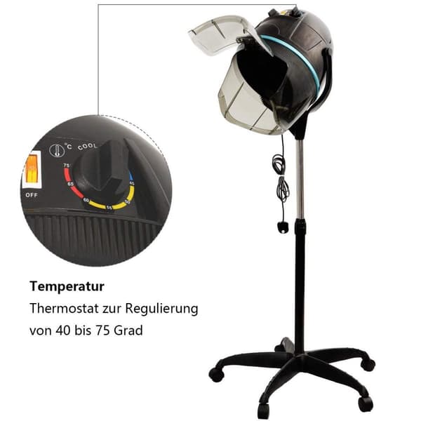Professionell hårtork huva hår torkhuva salong frisörställ höjdjusterbar